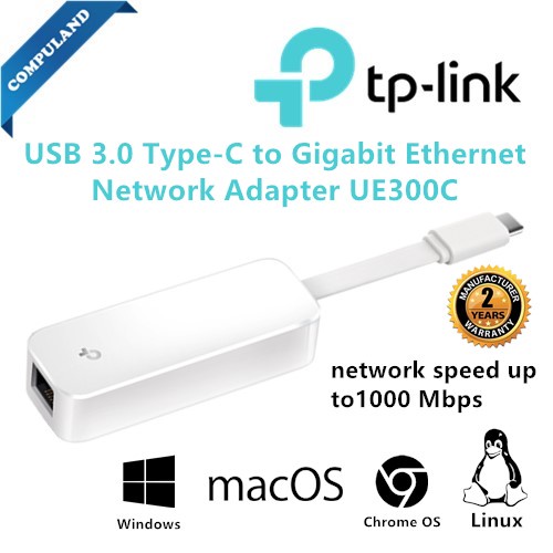 Tp Link Ue300c Usb Type C To Rj45 Gigabit Ethernet Network Adapter 101001000mbps Support 4259