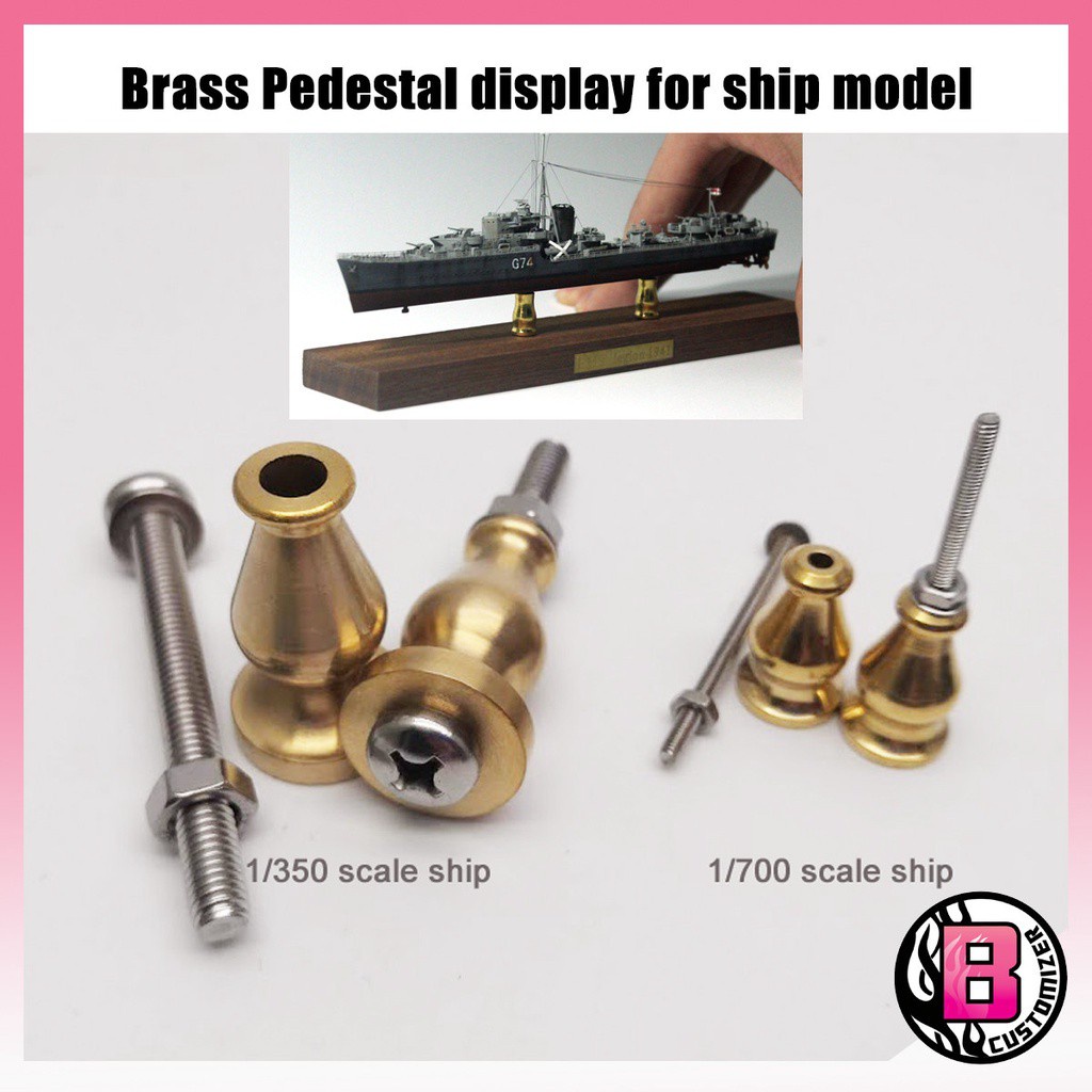 Brass pedestals for ship display (1/350 scale and 1/700 scale) | Shopee ...