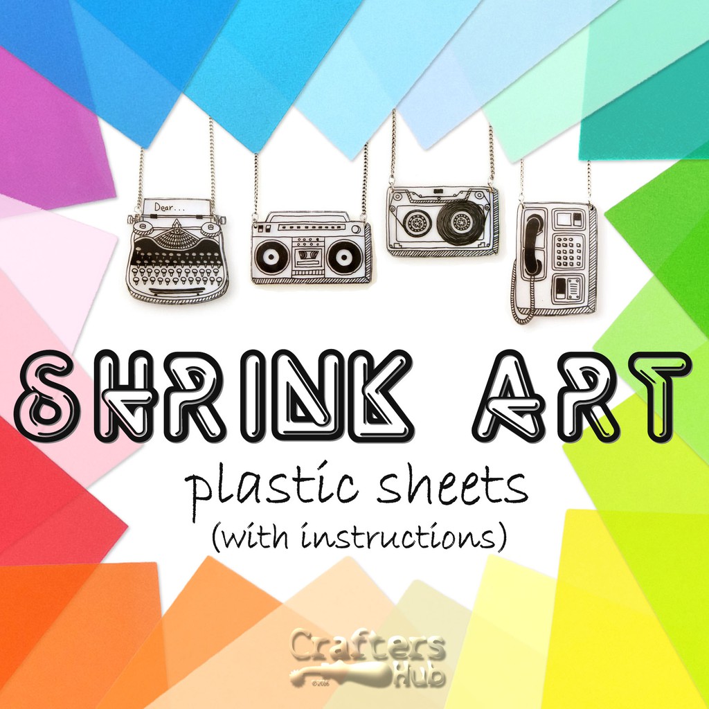 PRINTABLE Shrink Art Plastic Sheets (Translucent & White)/ Shrink Art