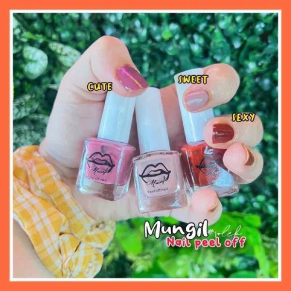 MUNGIL PEEL OFF NAIL INAI PAKAI BUANG | Shopee Singapore