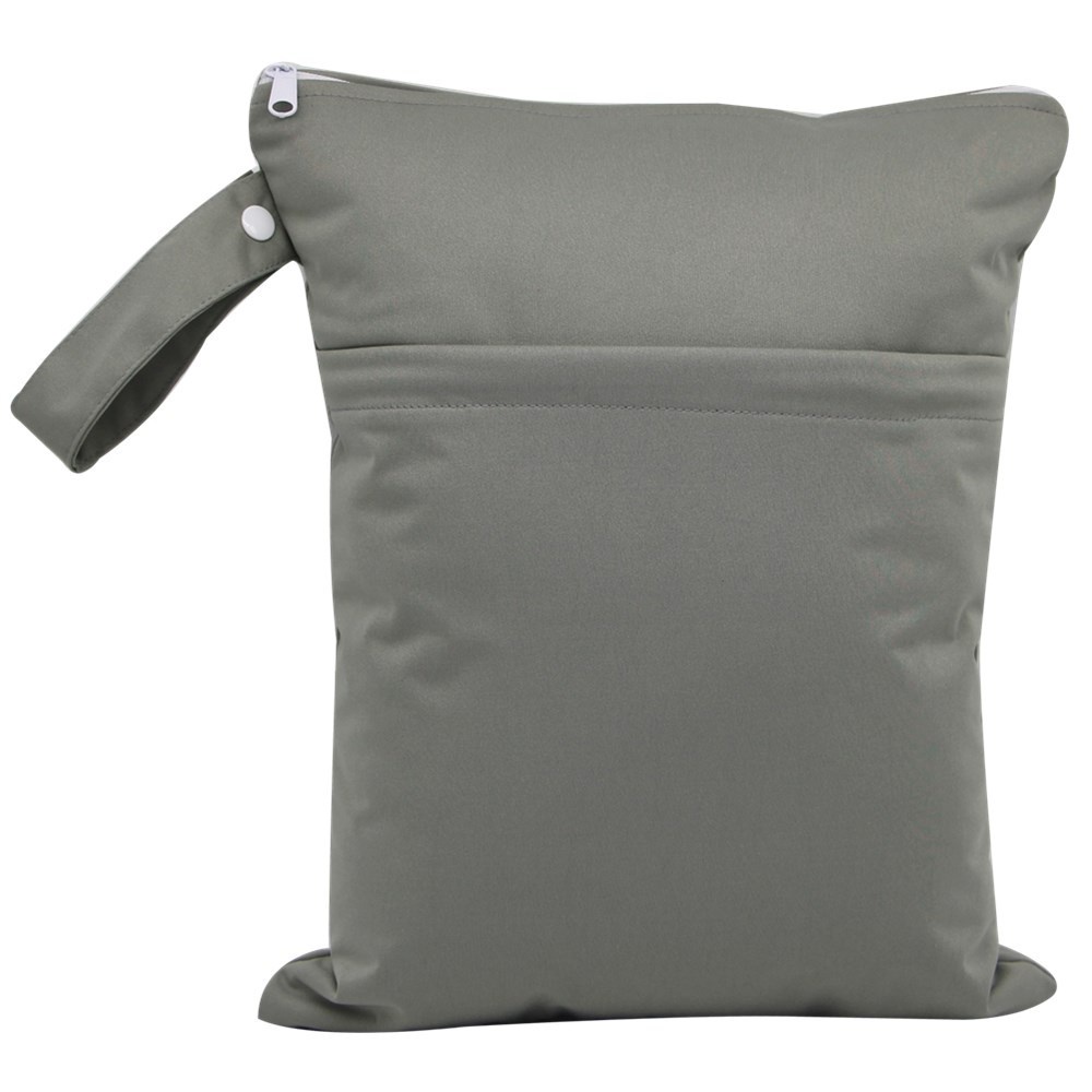 30*36cm Lager Size Diaper Wet Dry Bags DOUBLE Zipper Portable