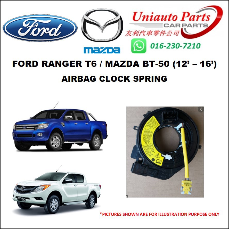FORD RANGER T6 / MAZDA BT-50 ('12 - '16) AIRBAG CLOCK SPRING | Shopee ...