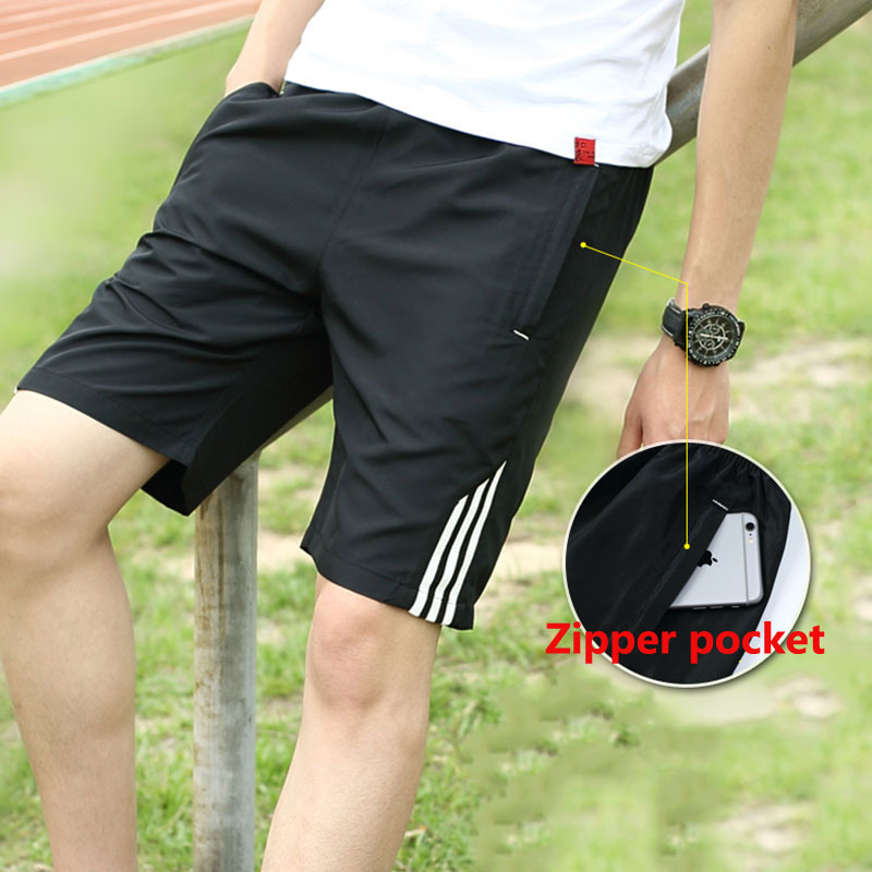 Men Shorts Casual Short Pants Men Sports Shorts Beach Fashion Shorts With Zipper Pocket Summer Pants Cropped Shorts Drawstring Shorts Men's Clothing M-4XL