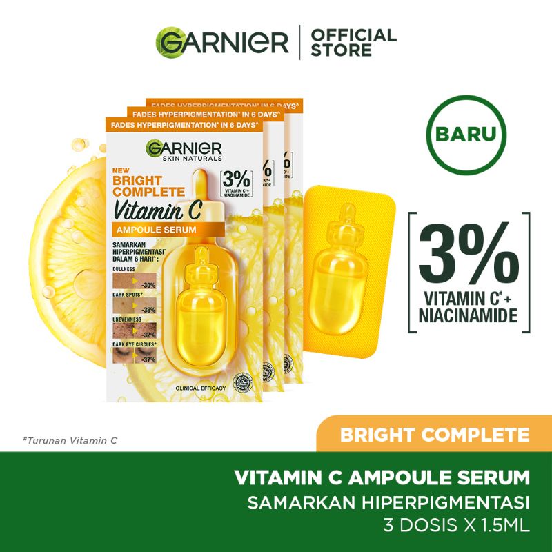 Garnier Bright Complete Ampoule Vitamin C Hyperpigmentation Serum