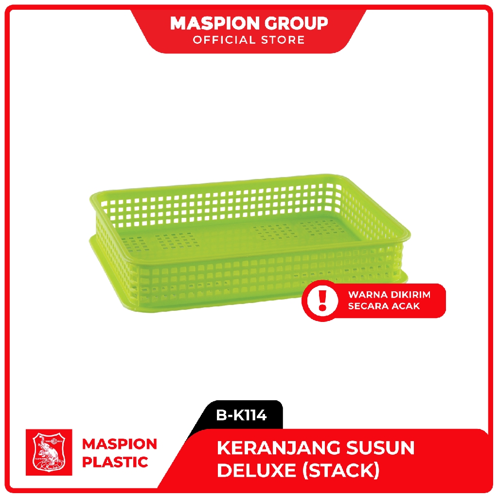 Maspion Keranjang Plastik Susun Serbaguna Deluxe - Gambar 2