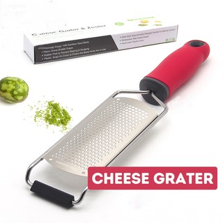 1pc Cheese Grater With Handle, Lemon Zester Graters for Kitchen Stainless  Steel, Hand Grater for Ginger Garlic Nutmeg Chocolate Fruits Vegetables,  Sharp, Non-Slip Handle & Foot, Coarse, Yellow