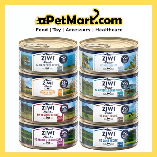 1 Carton Ziwi Peak Canned Cat Food 85g x 24 Cans 7 Flavors