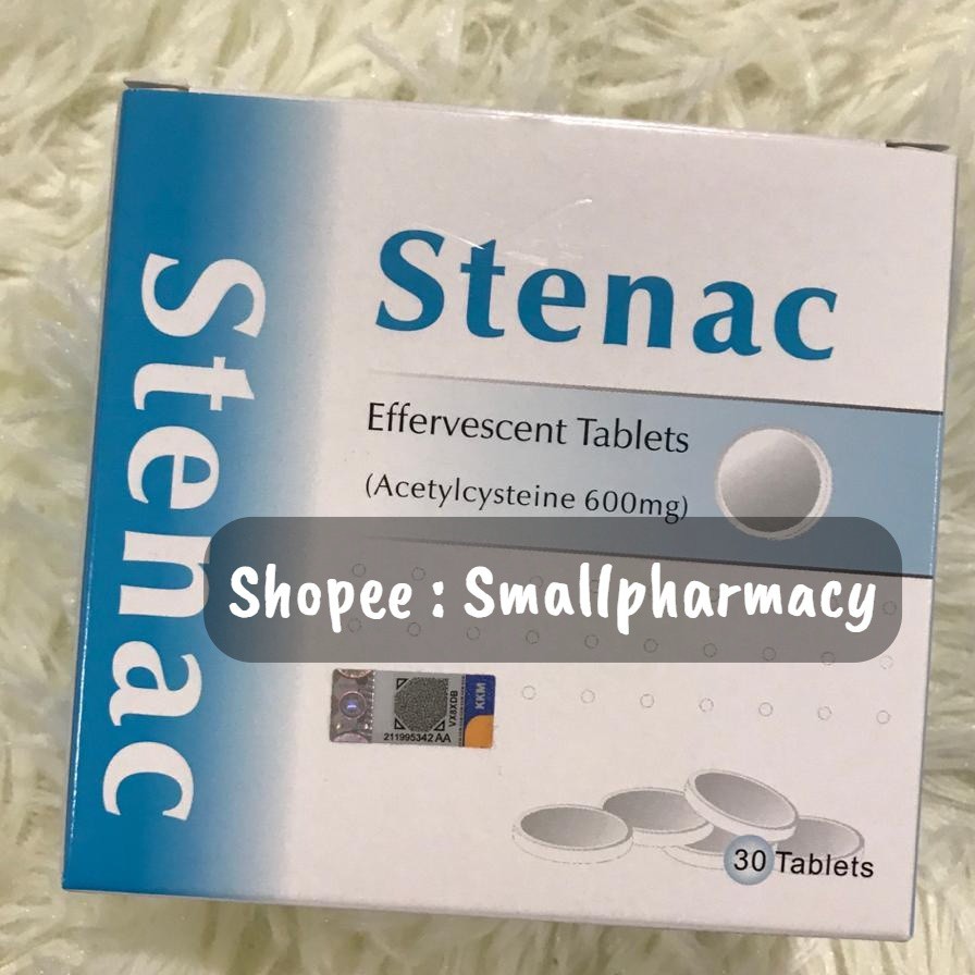 STENAC effervescent tablet 600MG TABS 30S ( 1 box ) | Shopee Singapore