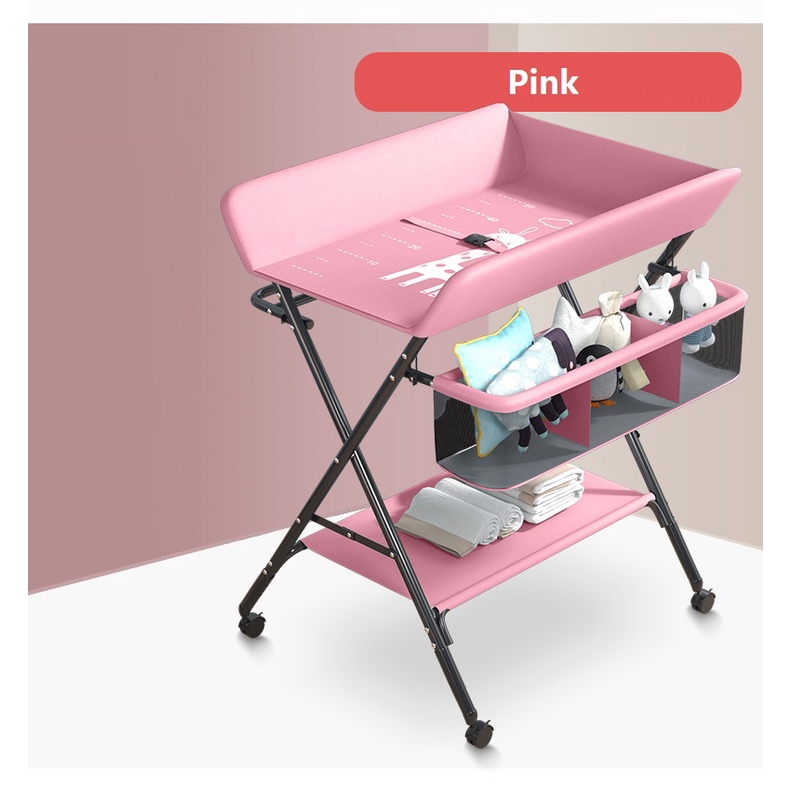 Baby Diaper Changing Station Table / Baby Massage Table with Racks