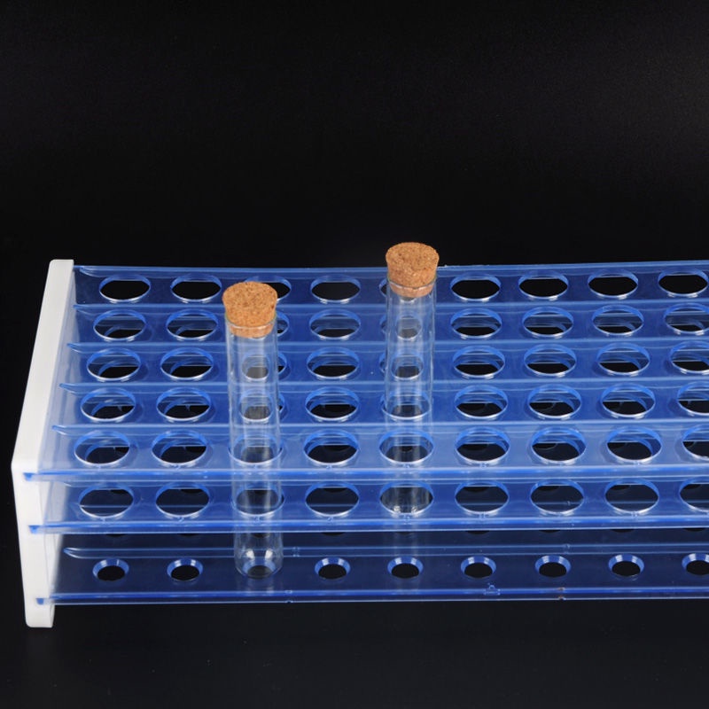 Tube Rack Wooden Chemistry Laboratory Teaching Instrument with Rubber ...