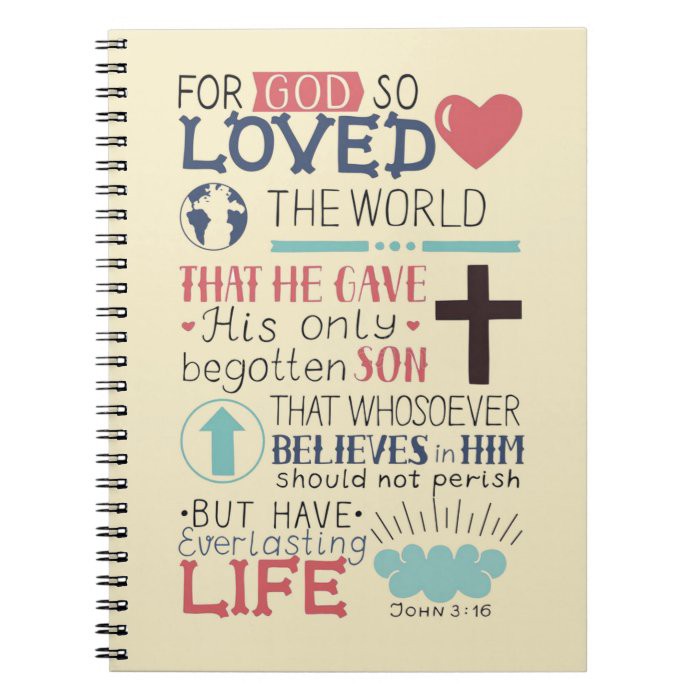 Christian Bible Verses A5 Single Line Notebook | Dairy Journal | Gift ...