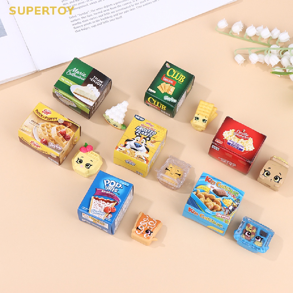 SUPERTOY 1:12 Dollhouse Miniture Supermarket Snack Packing Box Decoration Accessories HOT