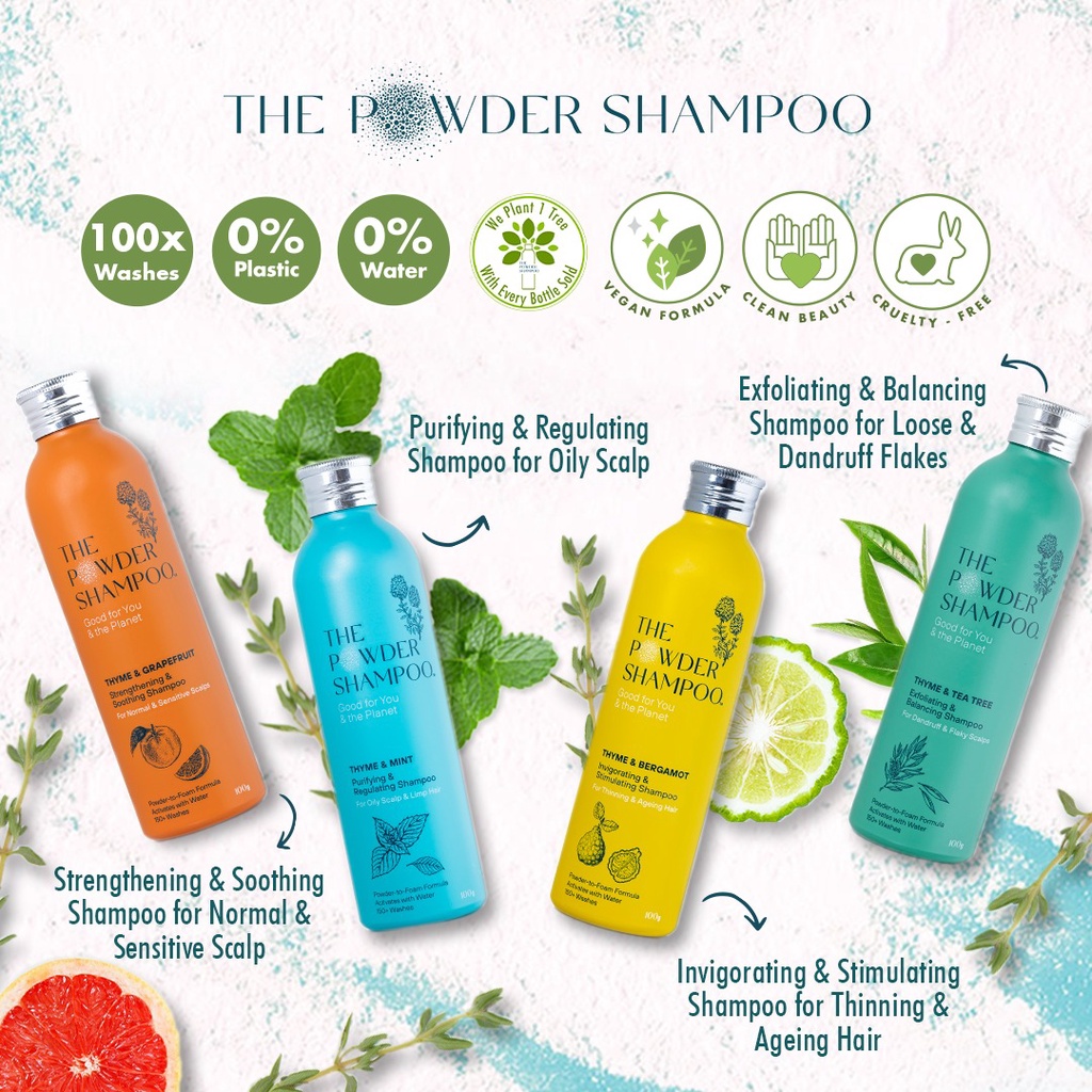 The Powder Shampoo for Thinning Hair Loss, Normal & Sensitive Scalp