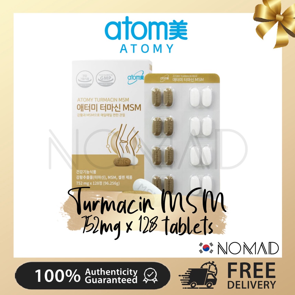 [ATOMY] Atomy Turmacin MSM (752mg x 128 tablet) | Shopee Singapore