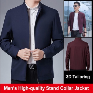 Loose-fitting long-sleeved stand-up collar jacket main image 1