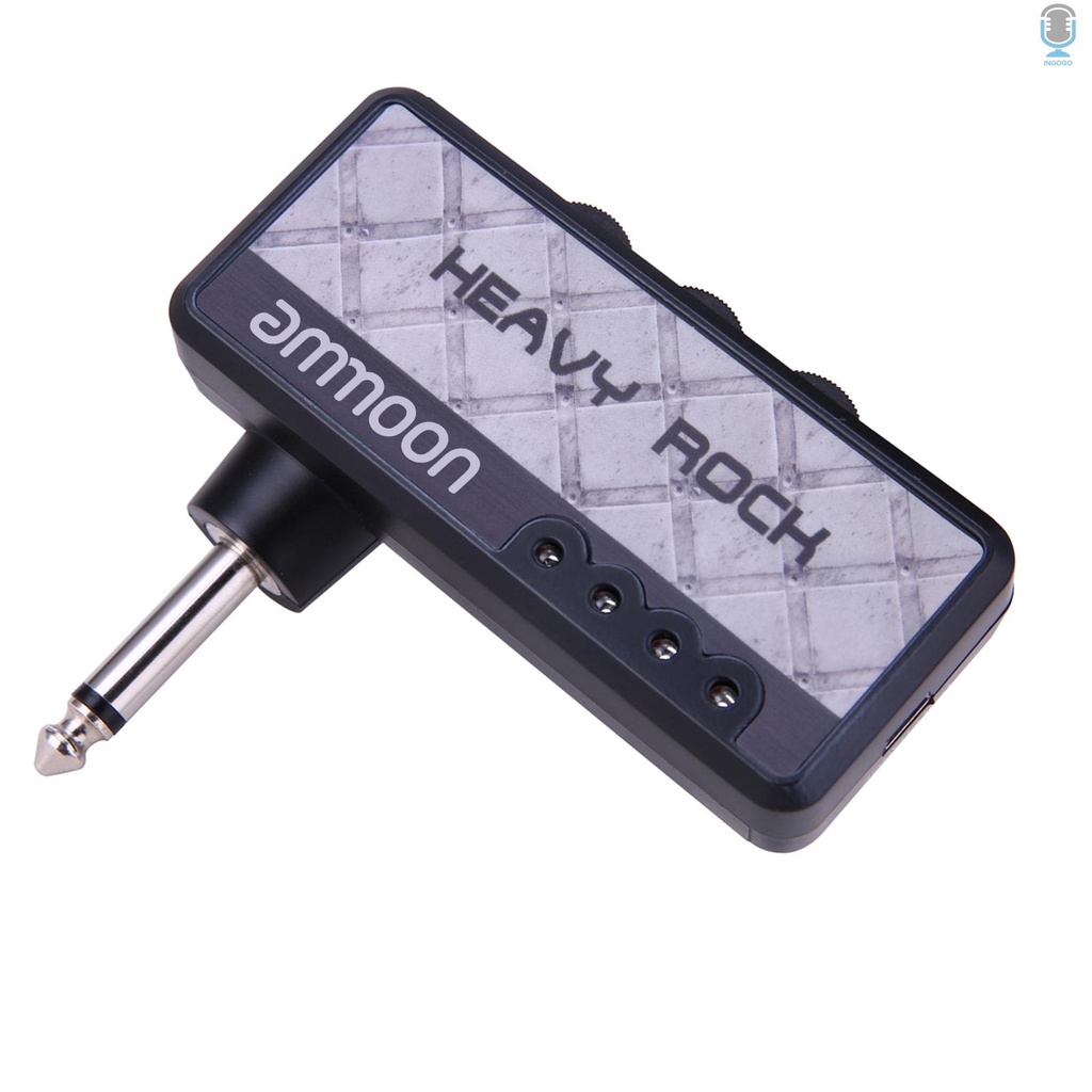 ammoon Electric Guitar Headphone Amplifier Amp 1/4 Inch Plug