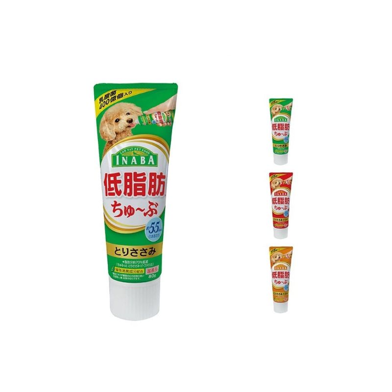 [Expire Date 6.5.2023]Inaba Dog Wan Churu Tube Dog Treat Paste 80g (3 Flavours Available