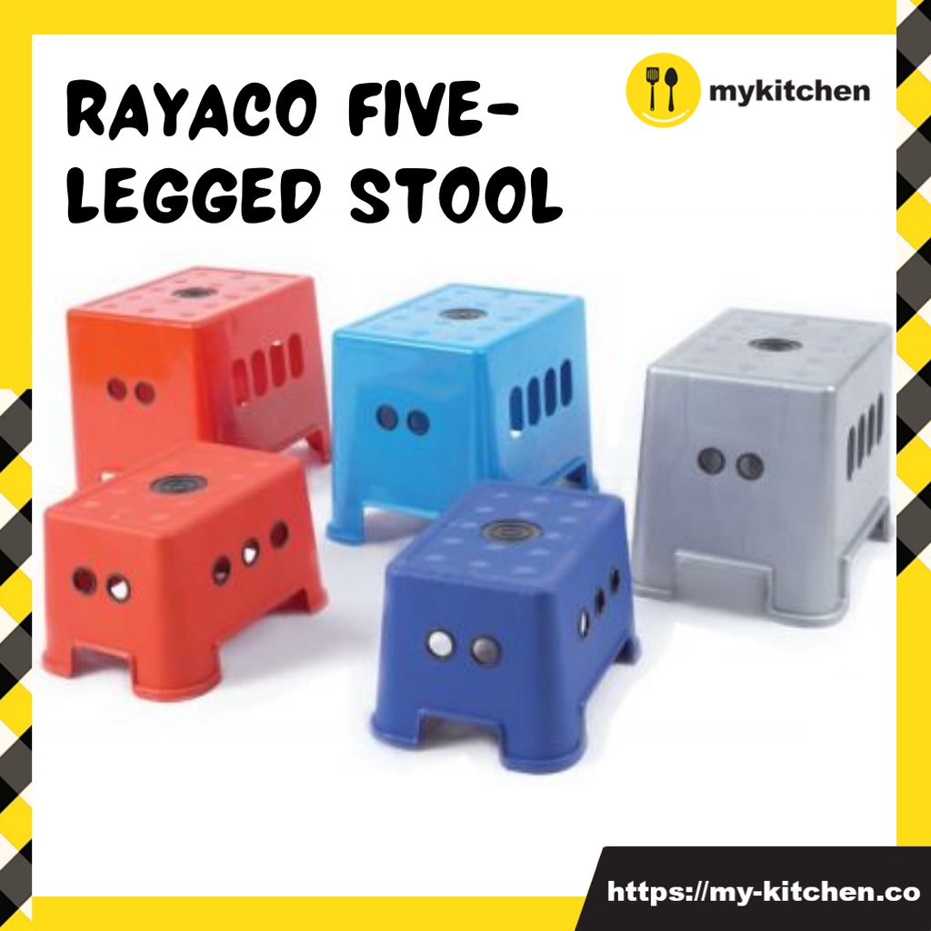 [MY KITCHEN] RAYACO 4300-L Rayaco Five Legged PVC Stool Plastic Chair ...