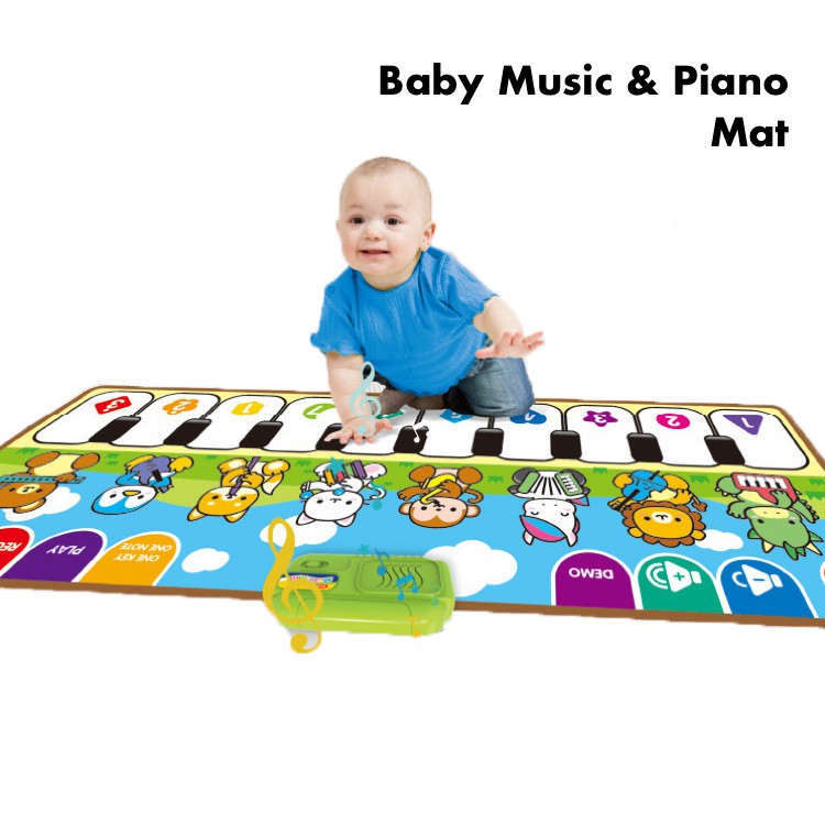 Baby Music Piano Touch and Learn Mat Toddler Activity Playmat