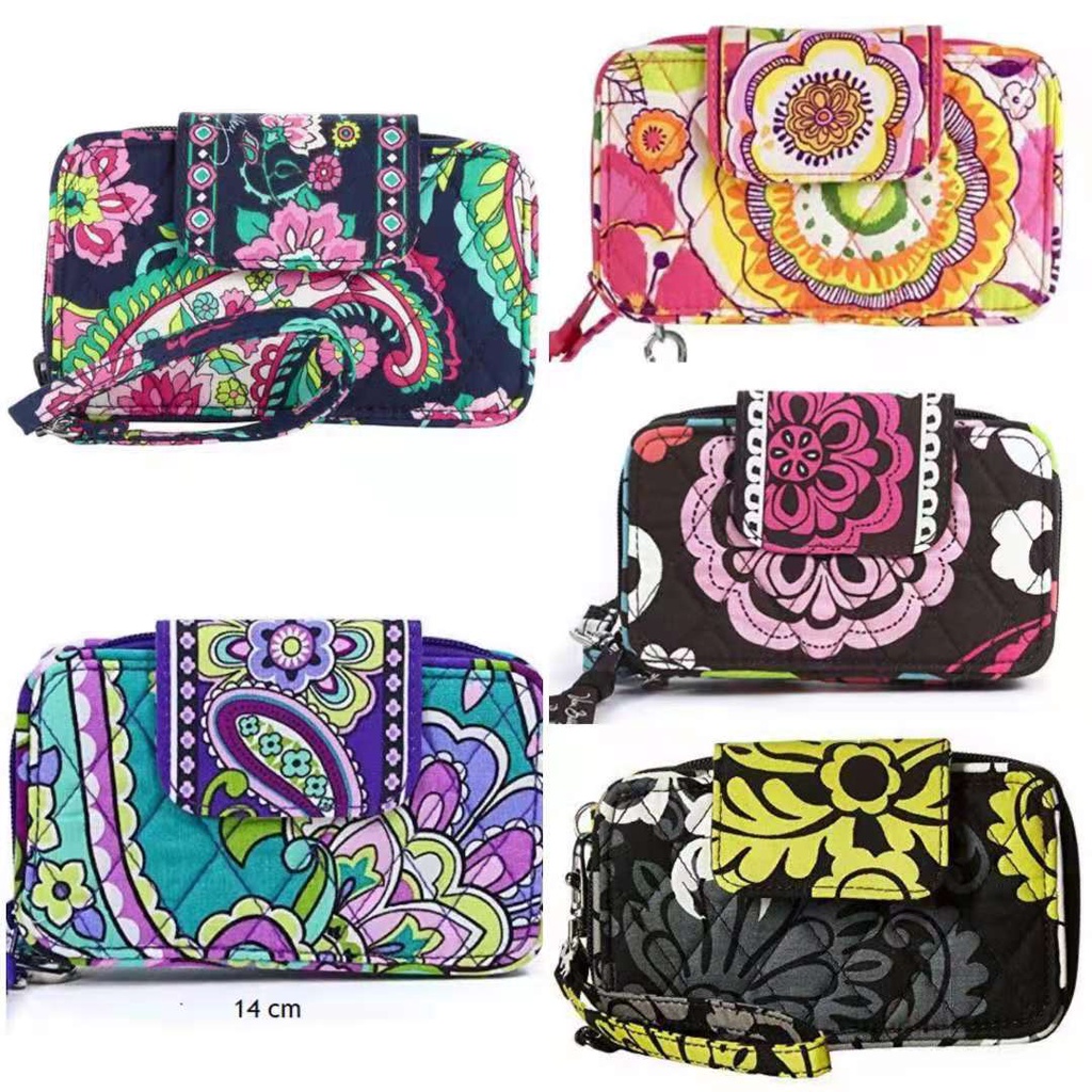 Vera Bradley Wristlet Purse Wallet 5 Cols Shopee Singapore