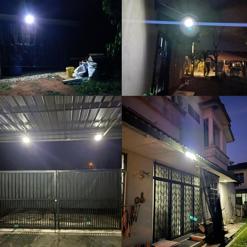 【Auto ON/OFF】Solar Light Outdoor 160COB 3 Modes Remote Control Wall ...