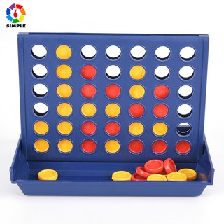 Classic Connect 4 Game, 4 Connect Online Wooden Match 4 Tokens In