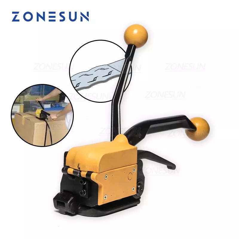 ZONESUN A333 Portable Buckle-free Handheld Steel Strapping Tool Manual ...