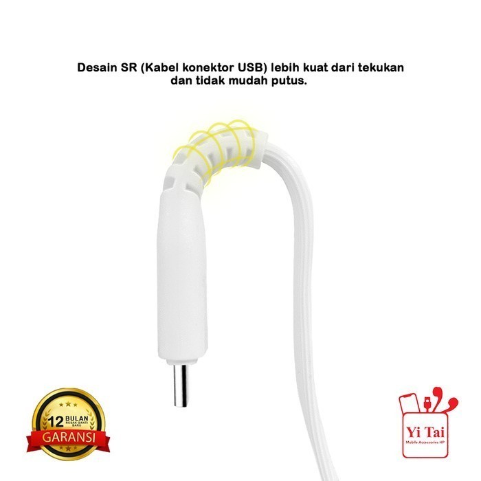 YI TAI - Kabel Data Iphone Lightning Usb Gepeng Fast Charging 2 meter - Gambar 4