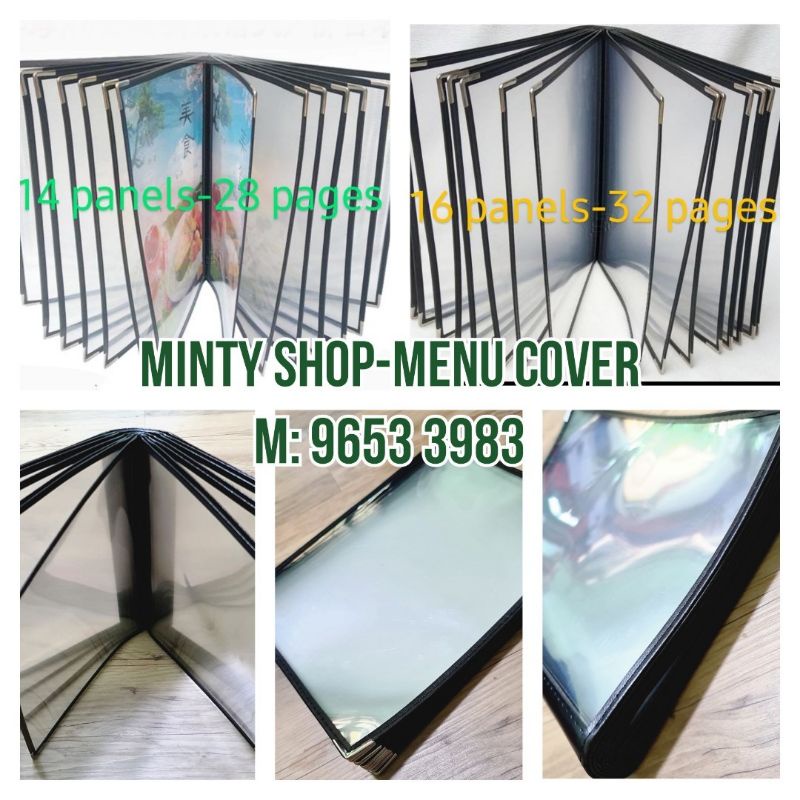 【SG Stock】ThickA4 Menu Cover Singapore Thick Menu Book Singapore