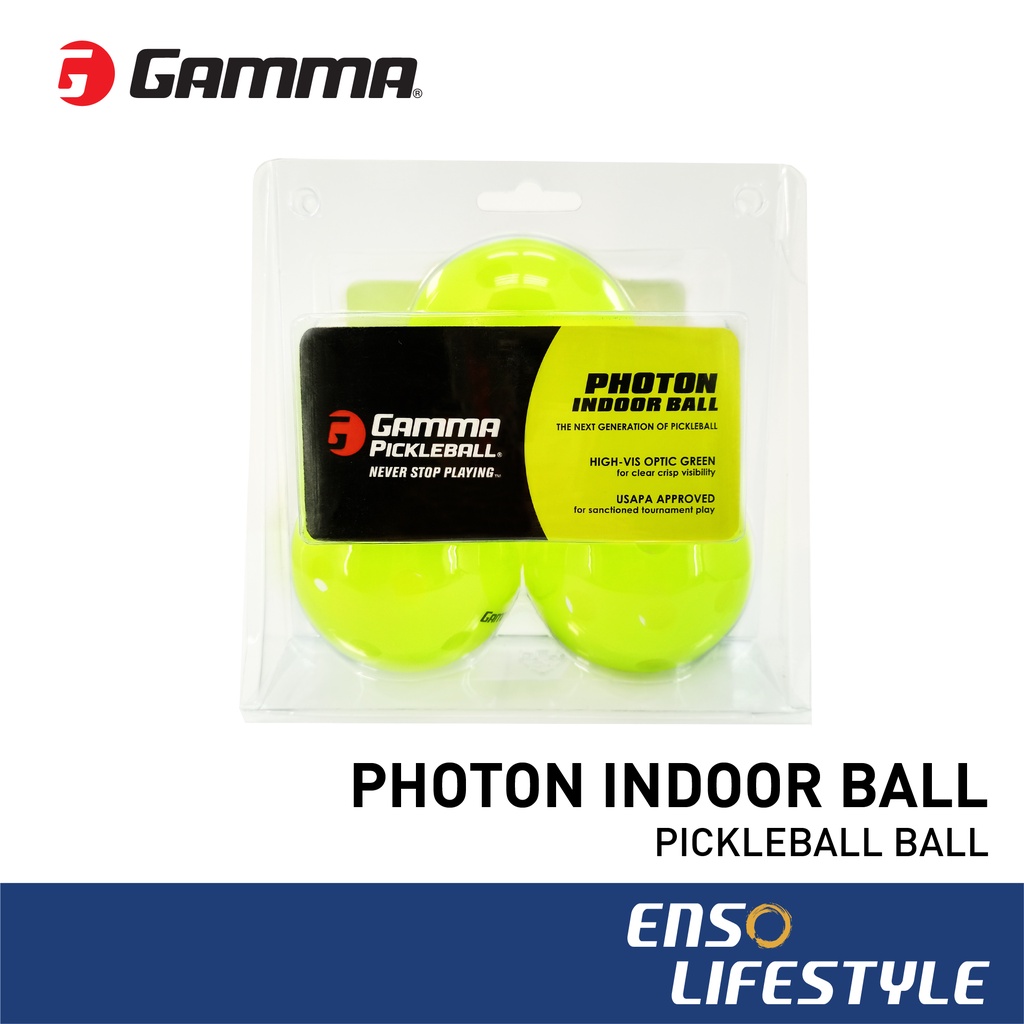 GAMMA Pickleball Ball Photon Indoor Ball (3 Ball Pack) [Enso
