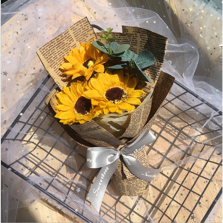 DIY Sunflower Soap Flower Sunflower Bouquet Mother's Day Bouquet