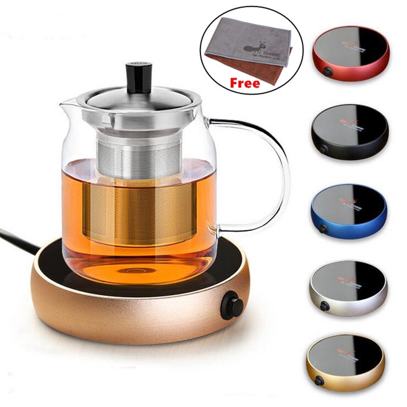 5 Colors Portable Electric Heating Coasters Water Heater Desktop Coffee ...