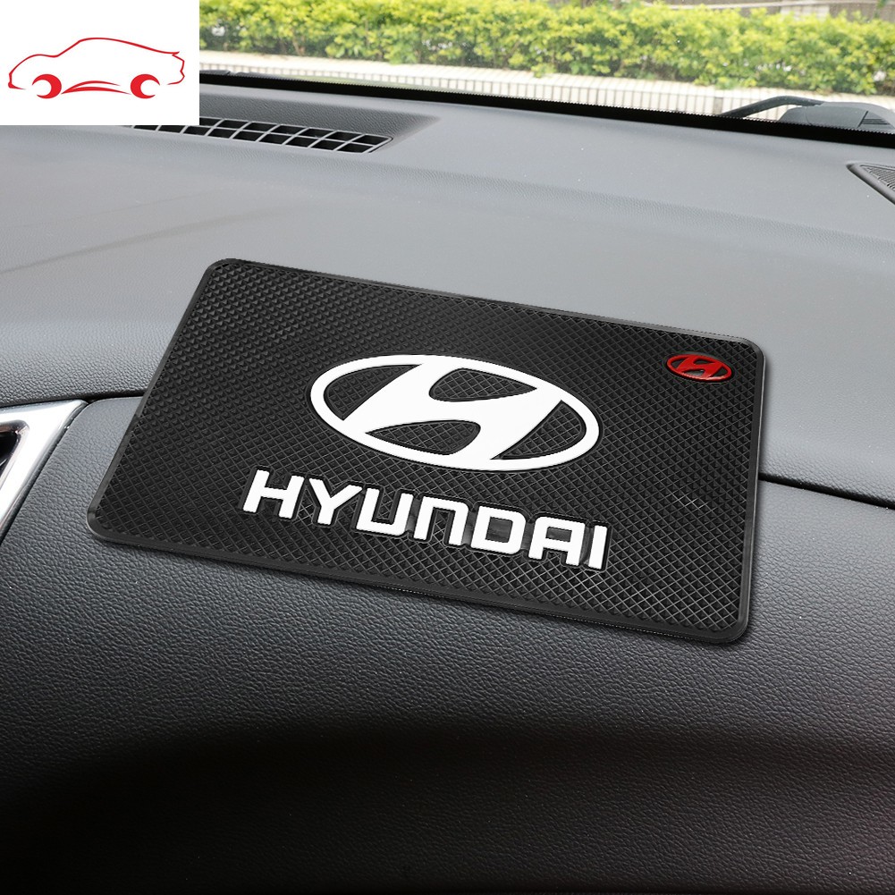 Non-slip Mat Car Dashboard Sticky Mat for Hyundai logo Ioniq hybrid ...