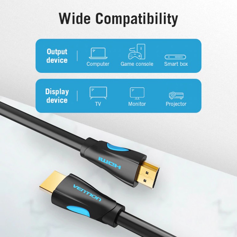 Vention AAO Kabel HDMi Male to Male - 10 Meter - Gambar 2