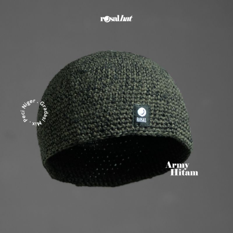 Premium Thick Adult Knitted Cap Niger By Rosal White Bold Knitted Cap ...