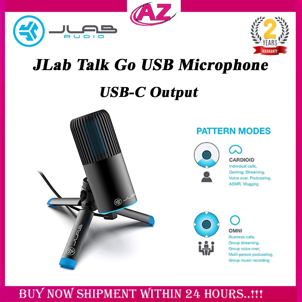 JLab Talk GO Microphone USB Plug & Play avec USB…