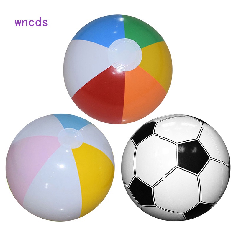 Lot De 5 Ballons De Plage Gonflables 40 Cm - Avec Pompe - Jouet Pour Piscine, Plage, Jardin - Enfants Et Adultes
