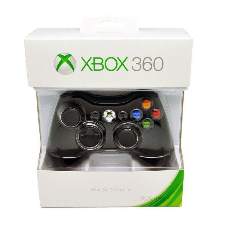 Xbox 360 wireless controller hot sale black