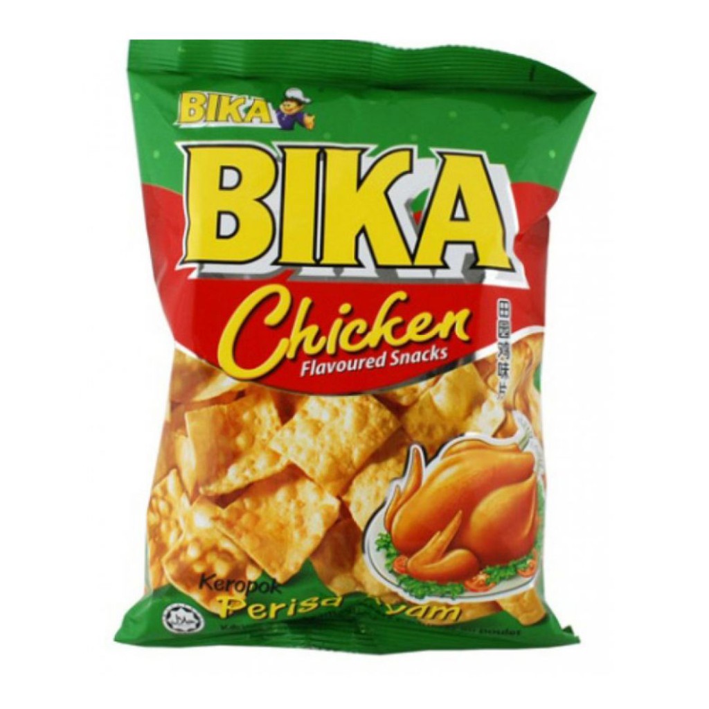 Bika Chicken Flavoured Snacks (70g x 10 Packs) | Shopee Singapore