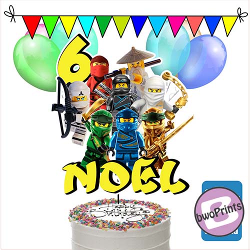 Lego ninjago best sale cake decorations