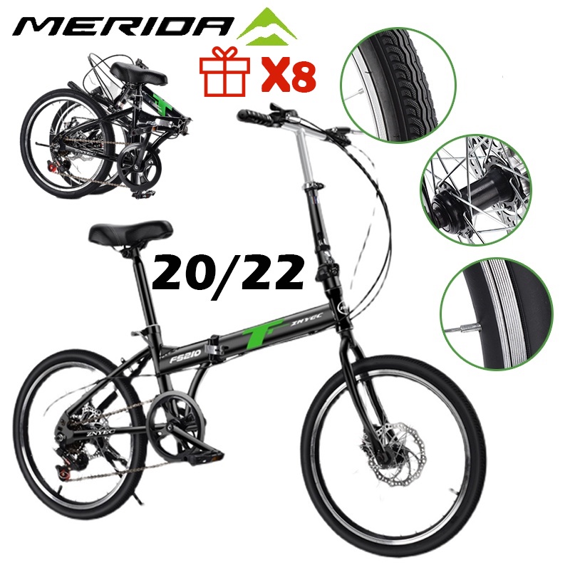 Merida Foldable Bicycle Ultra light Portable 20 22 Inch Folding