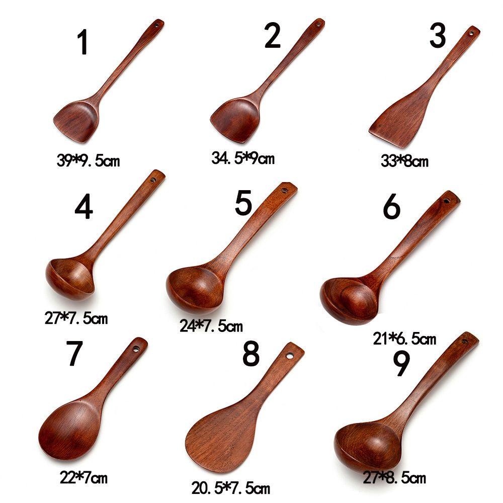 USTHOW Rice Scoop Natural Wood Nonstick Tableware Cookware Kitchen Tool ...