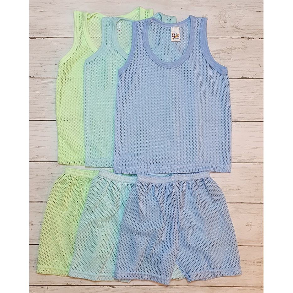 Baby Set Bundles Boy Eyelet Singlet Set Summer Singlet 6 - 16mths - JK ...
