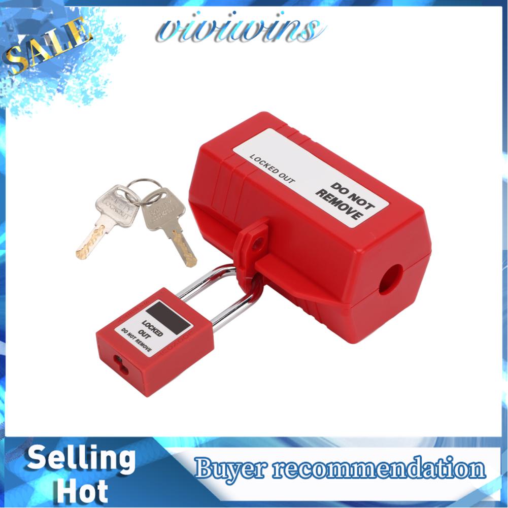 Viviwins Electrical Plug Lockout Tagout Lock Out Box with Safety
