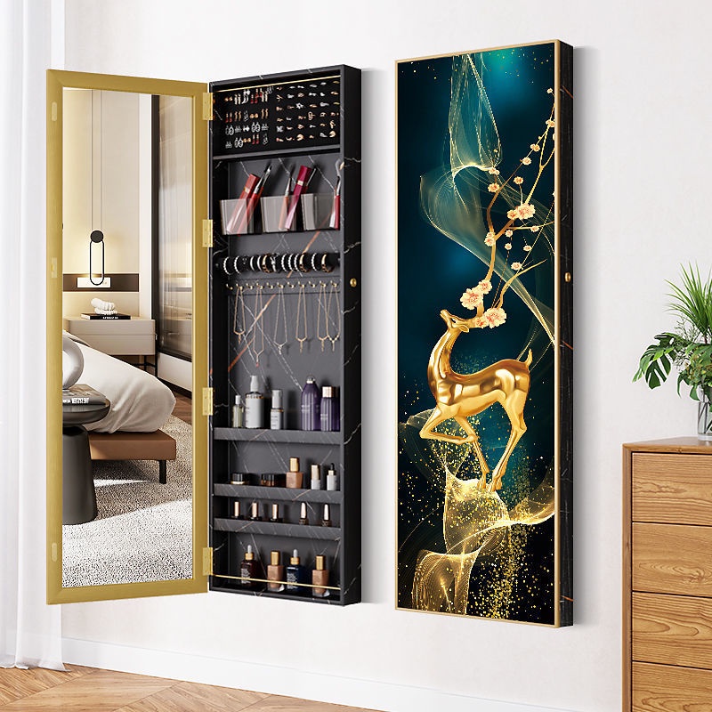 Mirror storage wallmounted fulllength mirror home mural fitting