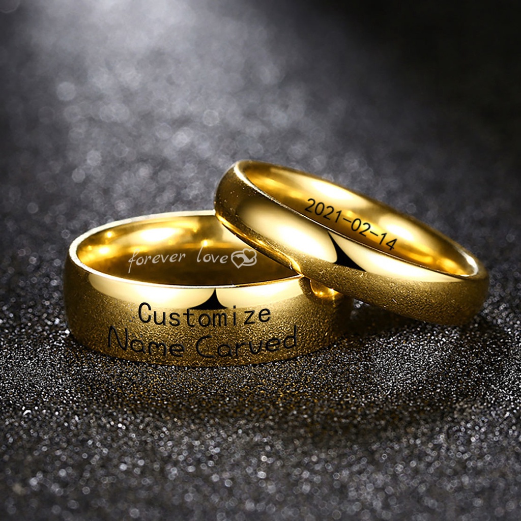 Engagement rings with on sale names in gold