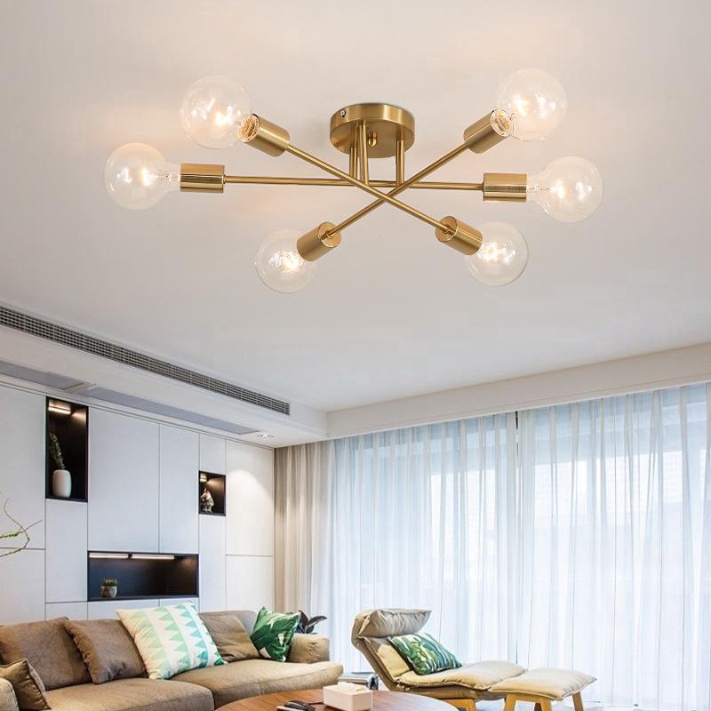 Gold on sale modern chandelier