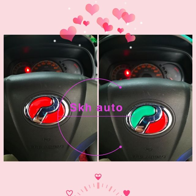 Perodua bezza / myvi / alza / axia logo reflecting sheeting steering ...