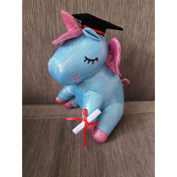 Unicorn graduation plush online