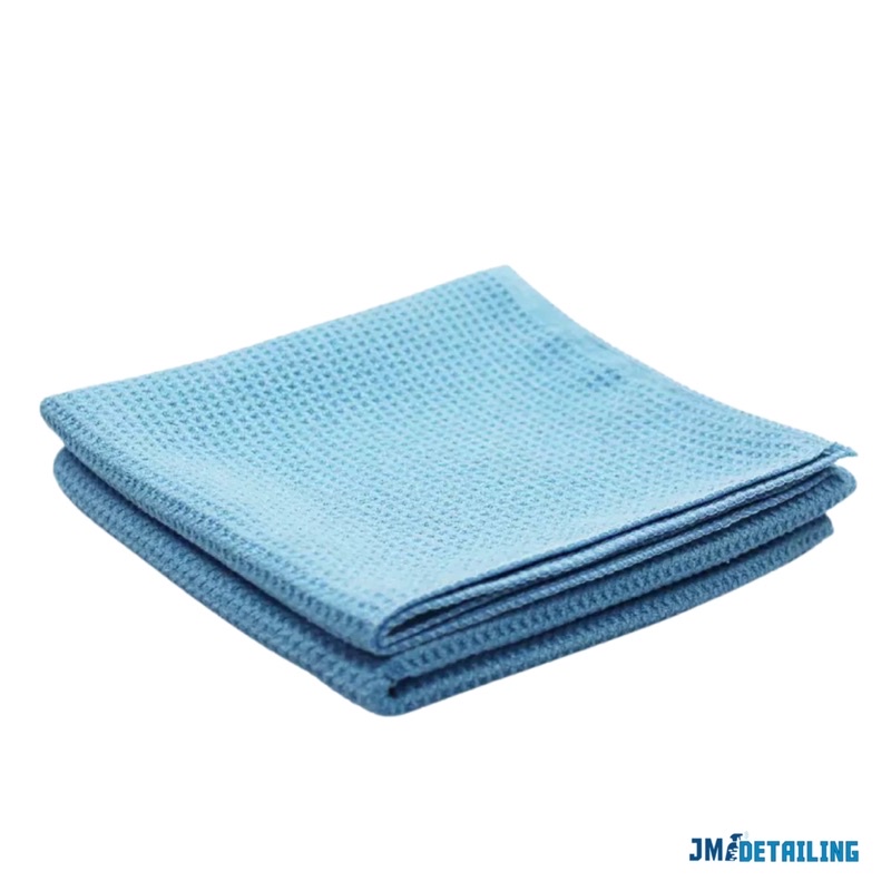 J&M Blue Waffle Weave Dishcloth Set of 12